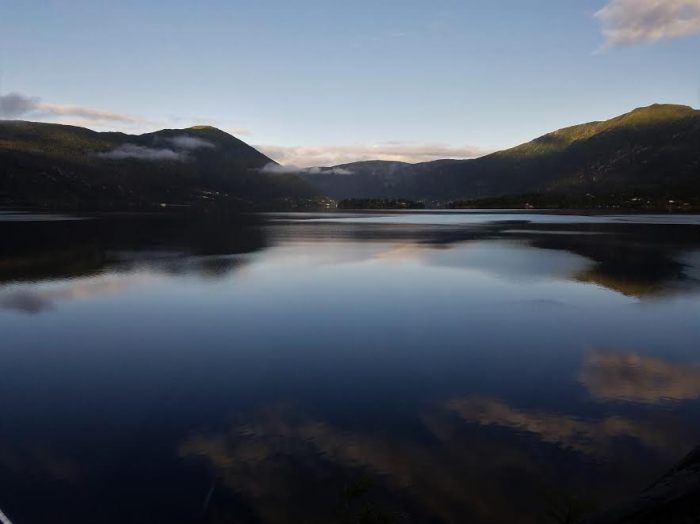 early morning train ride to see the fjords