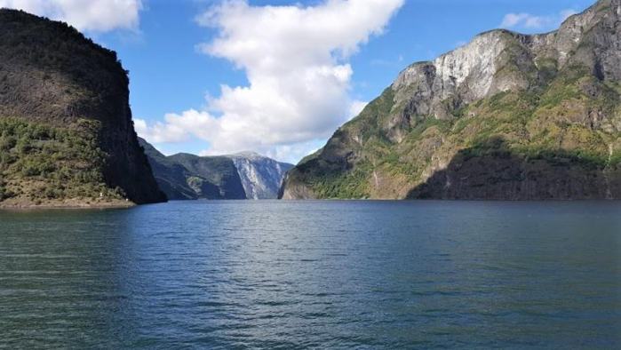 Stunning views of Aurlandsfjord on the Norway in a Nutshell tour