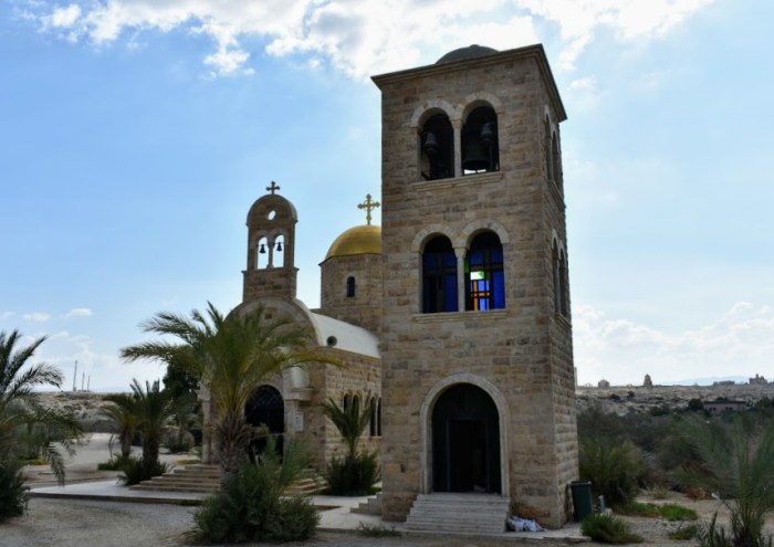 dead sea church at baptism site