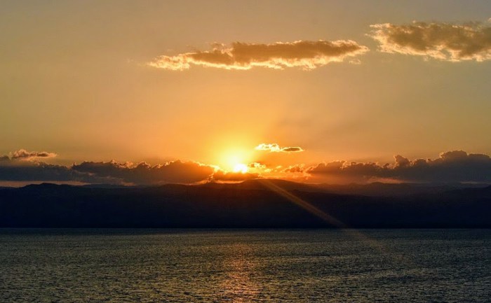dead sea sunset
