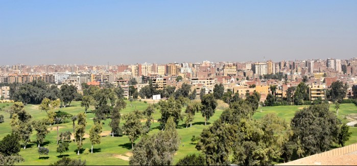 View of Cairo and Giza from the Pyramids